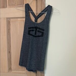 Tapout Gray Sleeveless Tank Top Racerback